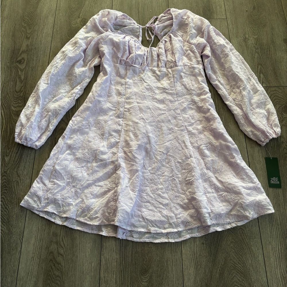Wild fable Elegant Lavender Long-Sleeve Dress very bra for easter